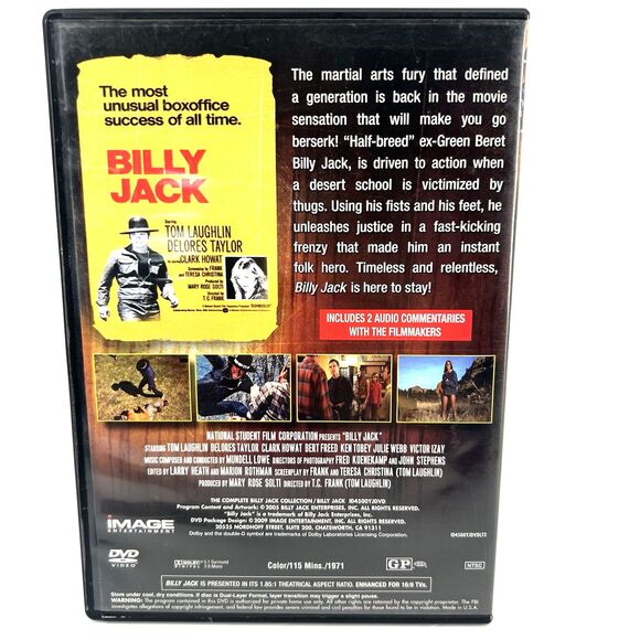 Tom Laughlin is Billy Jack Starring Delores Taylor DVD - Picture 2 of 6